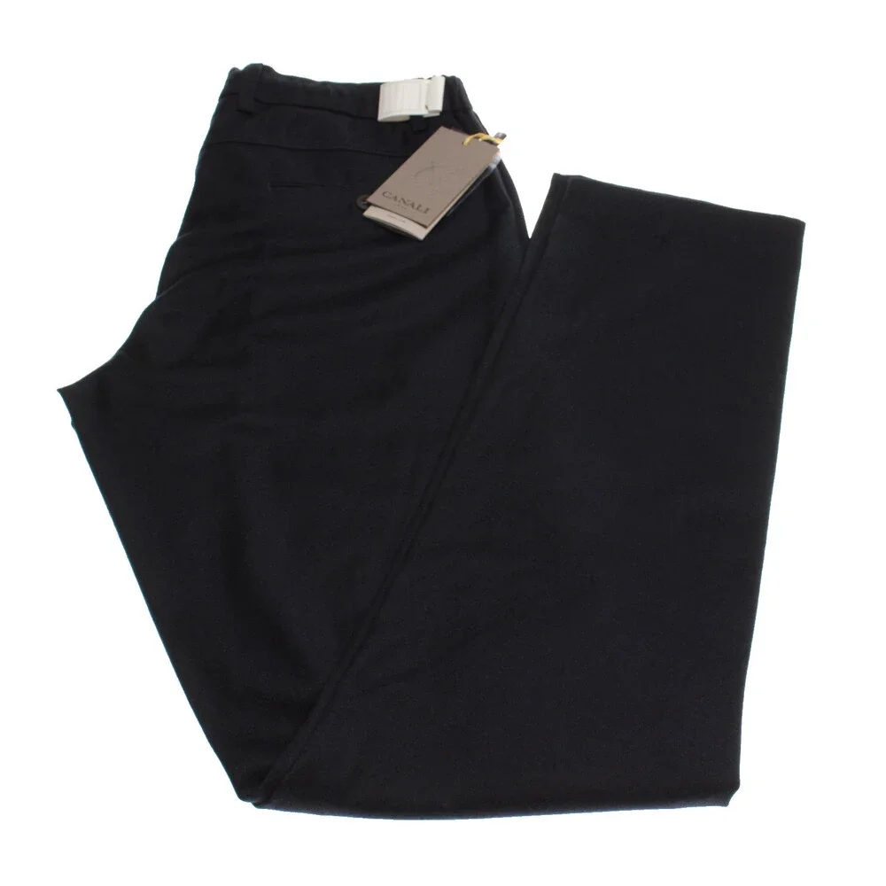 Canali NWT Dress Pants Size 48 (US 32) Jogger Fit Impeccabile in Blue 100% Wool